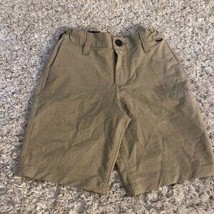 Hurley Boys Khaki Hybrid Shorts S 7/8 NWOT